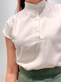 CLAIRE HIGH COLLARED BLOUSE