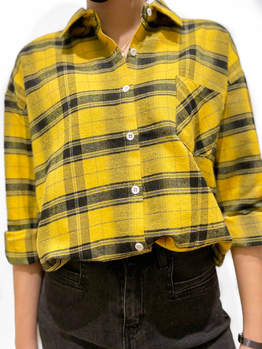 Melanie Plaid Button Shirt